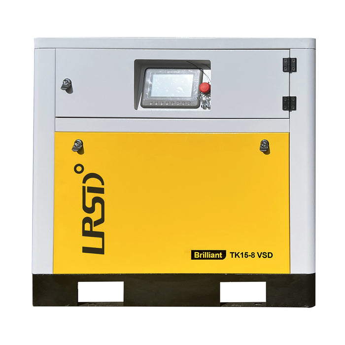 TK Series LRSD Rotary Screw Air Compressor | 20HP 15KW | 86.17 CFM @ 125 PSI | 480V 3-Phase 60Hz | RP3/4" | VSD