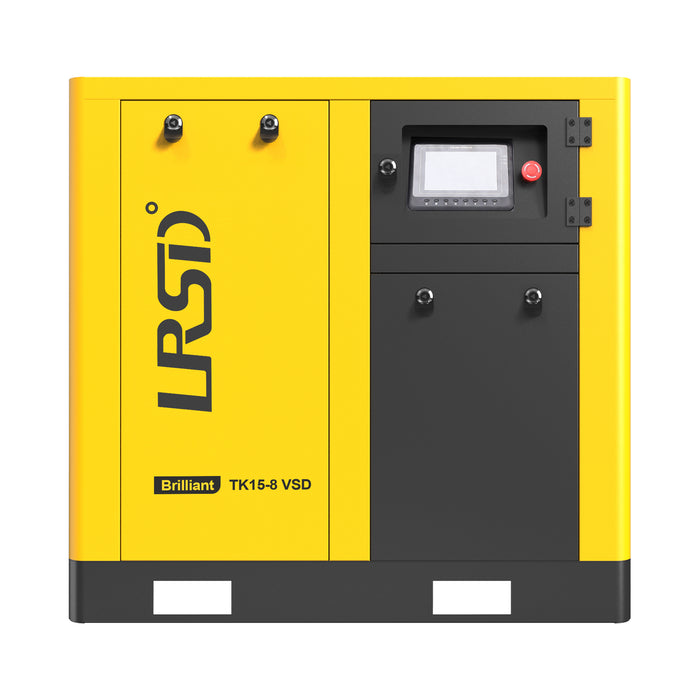TK Series 20HP 15KW LRSD Rotary Screw Air Compressor | 86.17 CFM @ 125 PSI | 460V 3-Phase 60Hz | RP3/4" | VSD