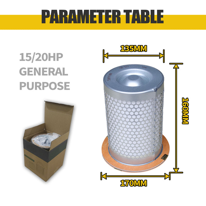 15-20HP Rotary Screw Air Compressor Air Oil Separator Element – High-Efficiency Replacement Part