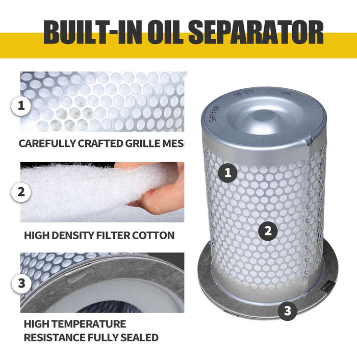 75-125HP Rotary Screw Air Compressor Air Oil Separat or Element – High-Efficiency Replacement Part