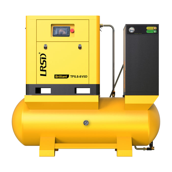 4-In-1 Rotary Screw Air compressor 5.5KW/7.5HP460V/3ph Screw Compressor