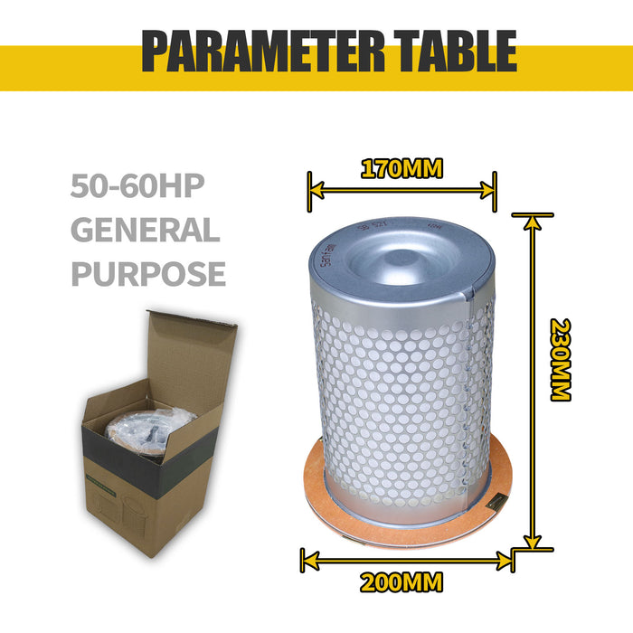 50/60HP Rotary Screw Air Compressor Air Oil Separator Element – High-Efficiency Replacement Part KB8635