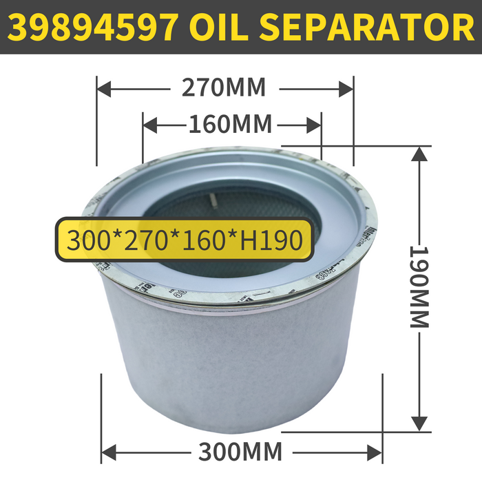 39894597Z Oil separator-air compressor parts