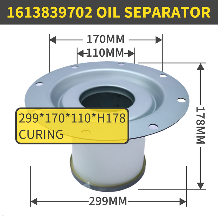 1613839702 Oil Separator – Air Compressor Part