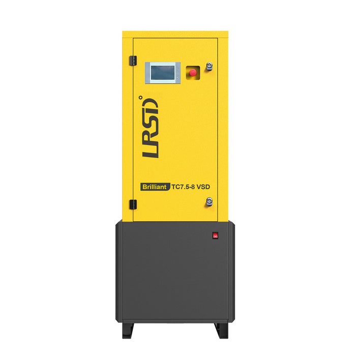 TC Series 10HP 7.5KW LRSD Rotary Screw Air Compressor | 37.43CFM @ 116PSI | 220V 3-Phase 60Hz | RP3/4" | VSD