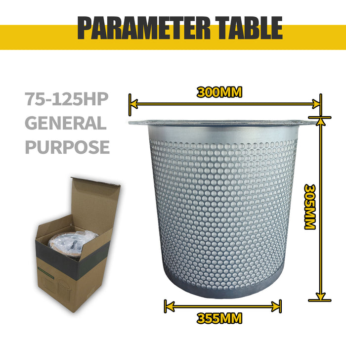 75-125HP Rotary Screw Air Compressor Air Oil Separat or Element – High-Efficiency Replacement Part