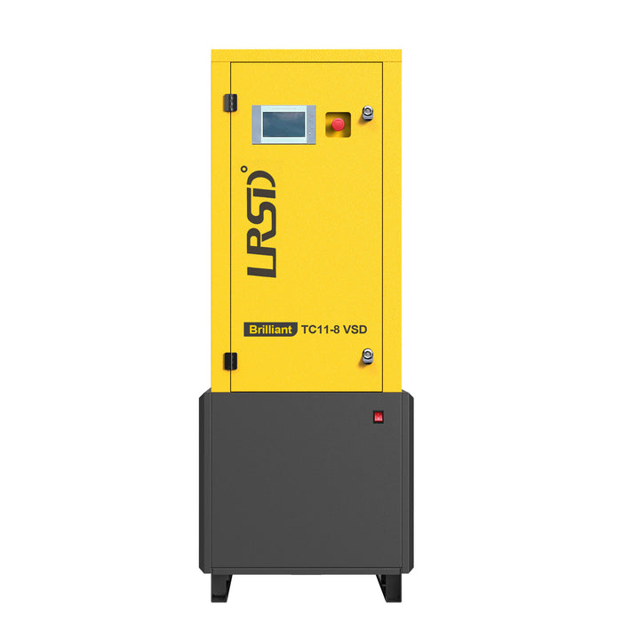 TC Series 15HP 11KW LRSD Rotary Screw Air Compressor | 52.62CFM @ 116PSI | 220V 480V 3-Phase 60Hz | RP3/4" | VSD
