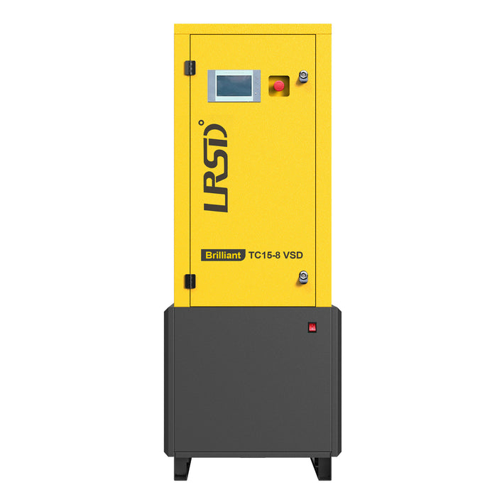 TC Series 20HP 15KW LRSD Rotary Screw Air Compressor | 70.63CFM @ 116PSI | 220V 3-Phase 60Hz | RP3/4" | VSD