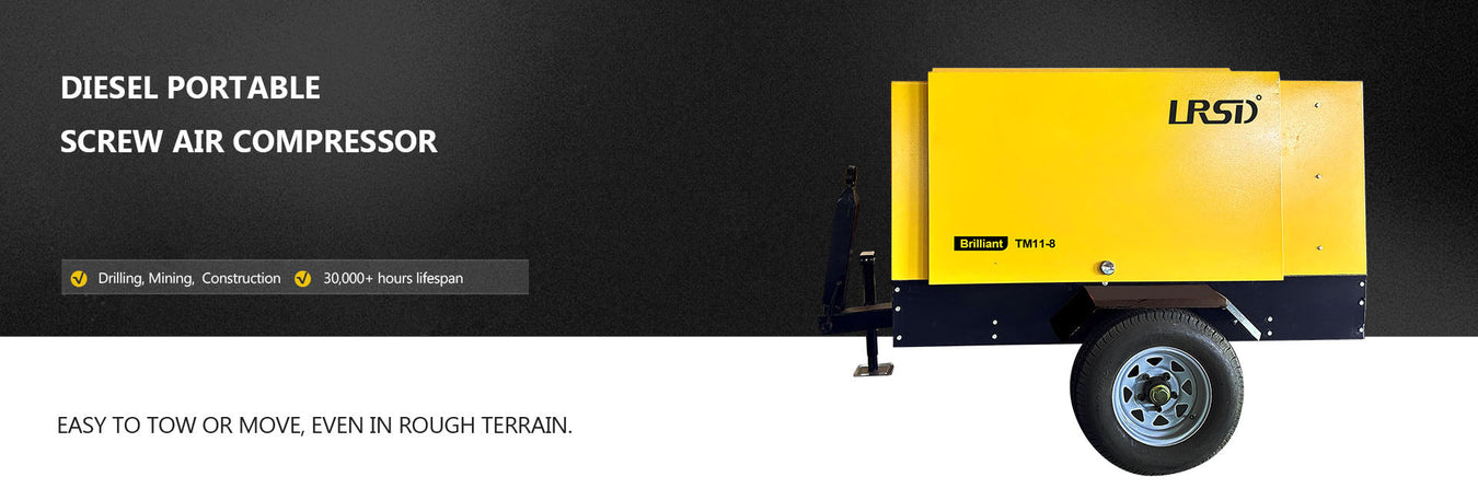 TM Series Diesel portable screw air compressor