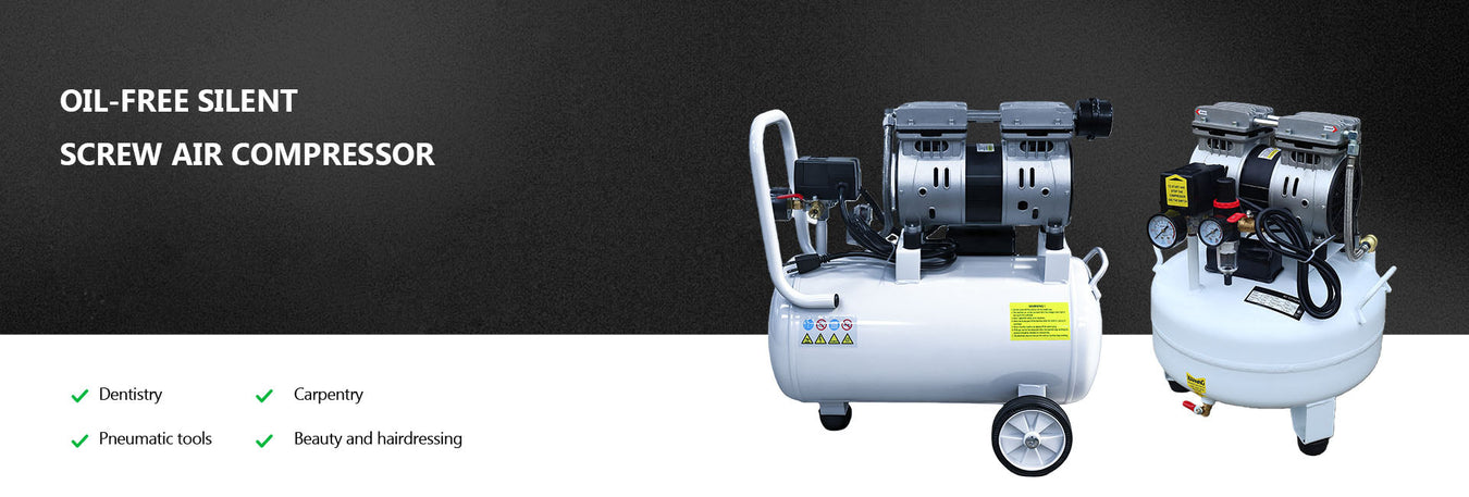 Oil-free silent screw air compressor