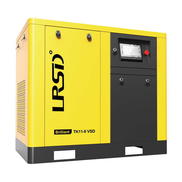 TK Series 15HP 11KW LRSD Rotary Screw Air Compressor | 66.04CFM @ 125 PSI | 460V 3-Phase 60Hz |  RP3/4"  |  VSD