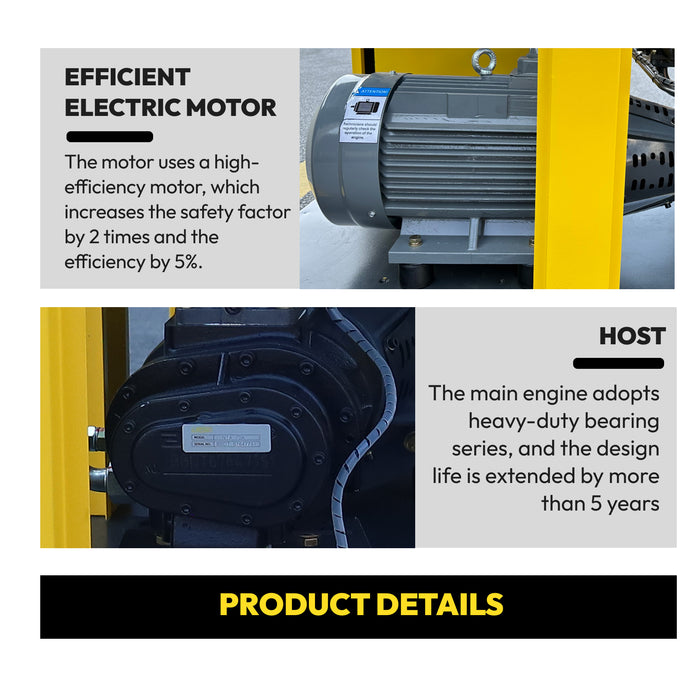 LRSD 15HP 11KW Rotary Screw Air Compressor with Refrigerated Air Dryer| 60.39 CFM @ 125 PSI | 230V 3-Phase 60Hz | RP3/4"  | (TK11-8)