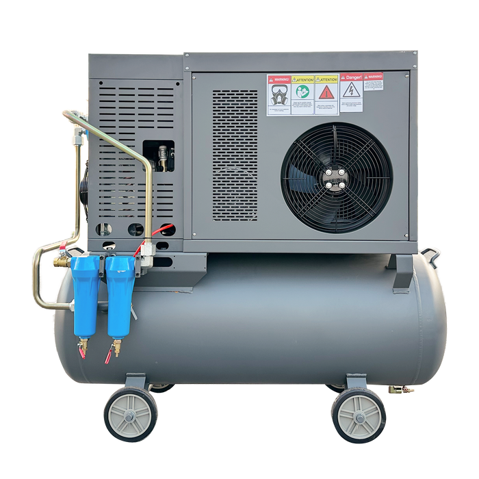 Rotary Screw Air Compressor w/ Air Dryer 60GAL Air Tank 125Psi 1Phase 10HP 220V 37.5cfm  1 phase