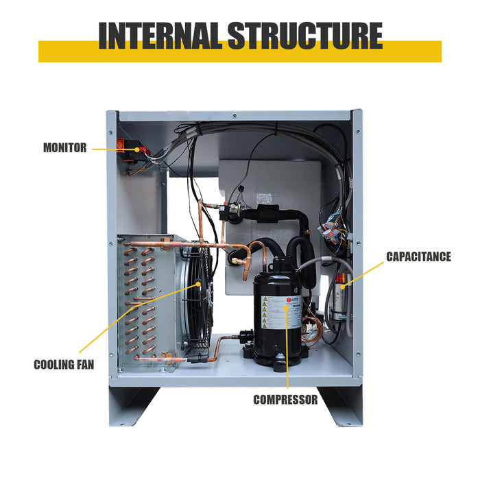 220V 60Hz Refrigerated Air Dryer –232CFM@102-232PSI for 50HP Air Compressors | Efficient Moisture Removal