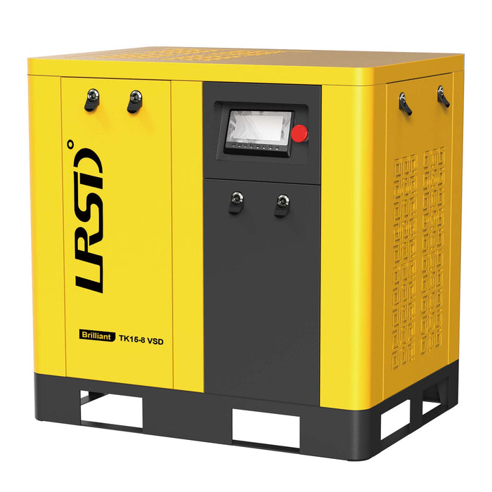 TK Series 20HP 15KW LRSD Rotary Screw Air Compressor | 86.17 CFM @ 125 PSI | 230V3-Phase 60Hz | RP3/4"  |  VSD