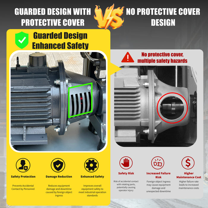 10HP  LRSD Rotary Screw Air Compressor | 37.5 CFM @ 125 PSI | 230V 3-Phase 60Hz |  RP1/2"   (LS 10)