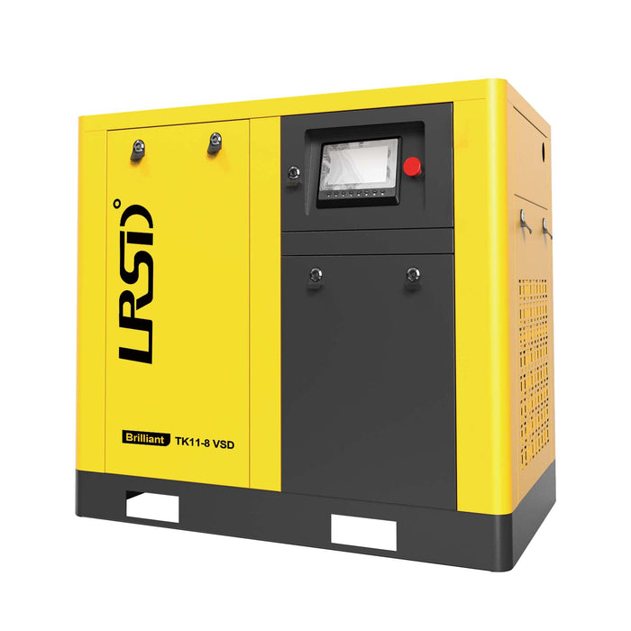 TK Series 15HP 11KW LRSD Rotary Screw Air Compressor | 66.04CFM @ 125 PSI | 220V 3-Phase 60Hz |  RP3/4"  |  VSD