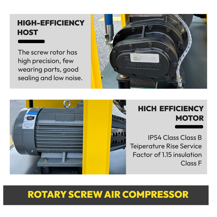 30HP 22KW LRSD Rotary Air Compressor | 129CFM @ 125 PSI |460V 3-Phase 60Hz | RP1  |  VSD (TK22-8)