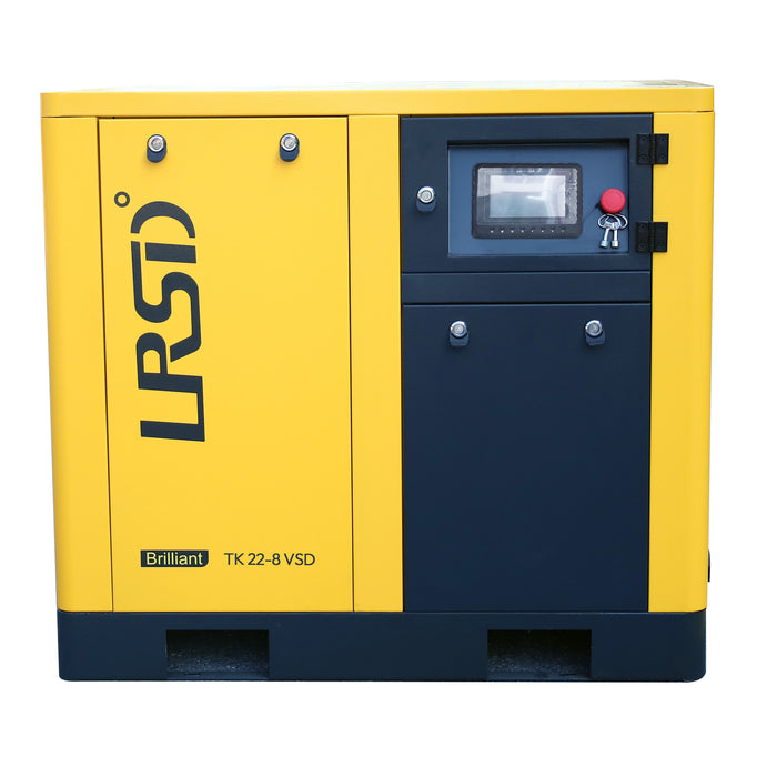 30Hp 230V Rotary Screw Air Compressor 3Ph with 123.6CFM Refrigerated Air Dryer