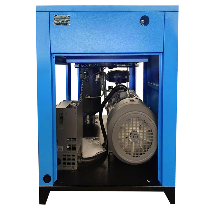 50HP 125PSI 3P Rotary Screw Air Compressor w/ 230CFM 1Phase Compressed Air Dryer