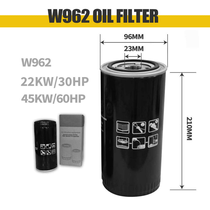 60HP Screw Compressor air oil separator Element oil filter Compressed air filter