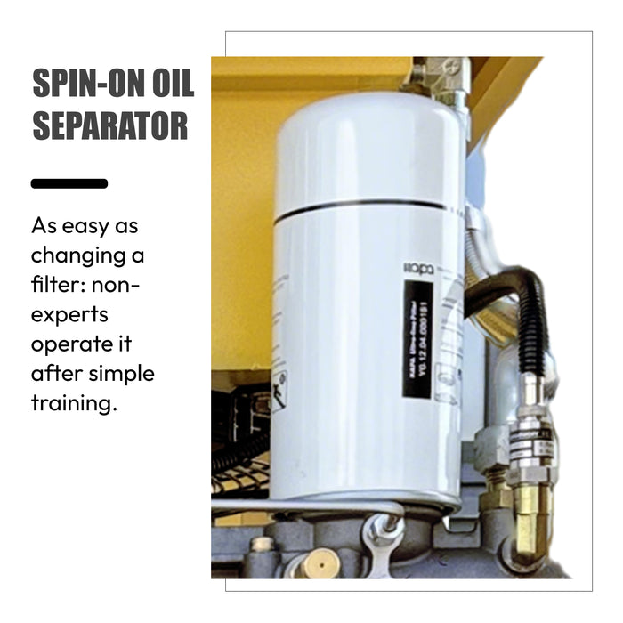 4KW 5.5Hp 3Ph 220V Rotary Screw Air Compressor + Air Dryer+30 GAL Asme Air Tank