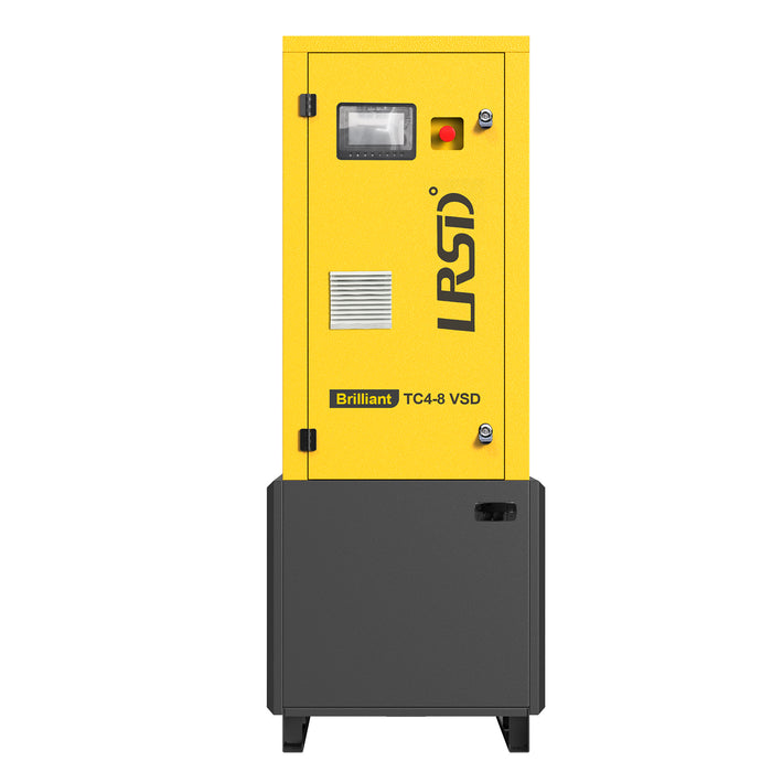 4KW 5.5Hp 3Ph 220V Rotary Screw Air Compressor + Air Dryer+30 GAL Asme Air Tank