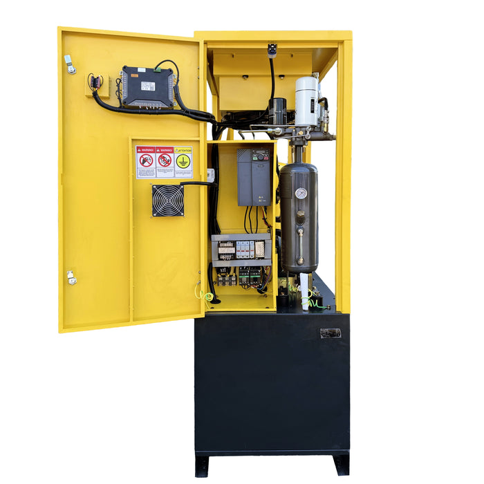 4KW 5.5Hp 3Ph 220V Rotary Screw Air Compressor + Air Dryer+30 GAL Asme Air Tank