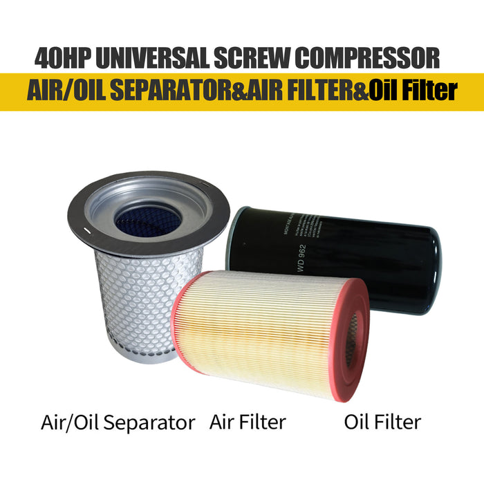 40HP Oil Separator Air Filter Oil Filter Screw Compressor maintenance supplies(30KW-8)