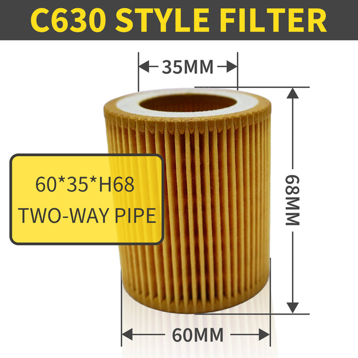Replacement Air Filter Element Cartridge for Atlas Copco Compressor –C630