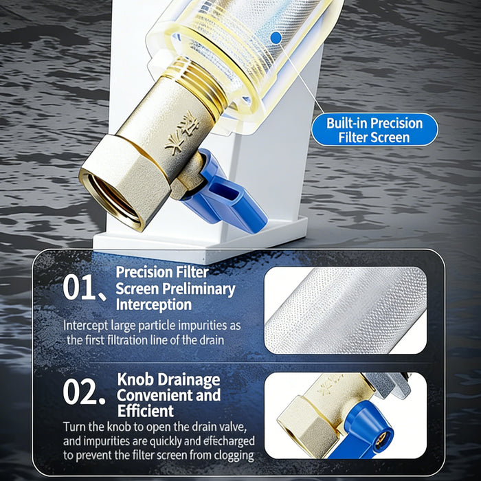 Pneumatic Auto Water Drainer for Air Compressor or Tank G1/2’’ Drain Valve, PG168