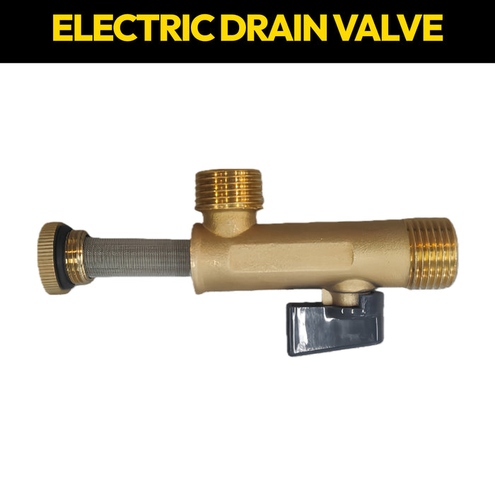 Air Compressor Tank Drain Kit Timed Electric Auto drain Strainer Ball Valve 1/2', 110V 50/60Hz AC