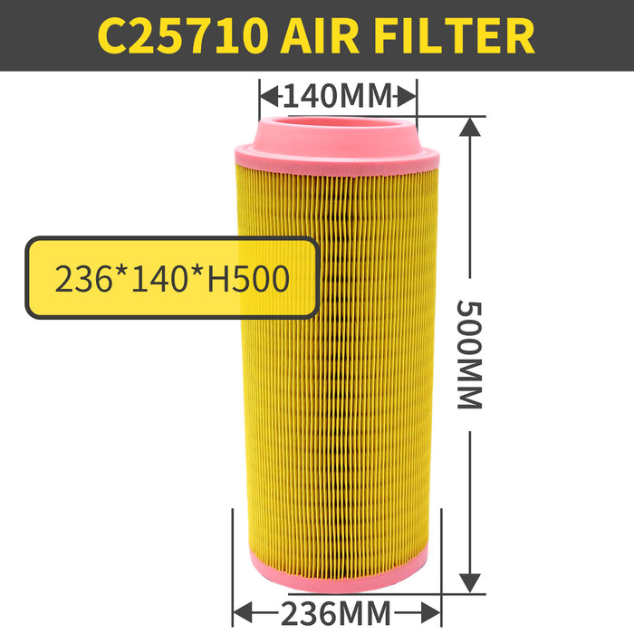 Replacement Air Filter Element Cartridge for Atlas Copco Compressor –C25710