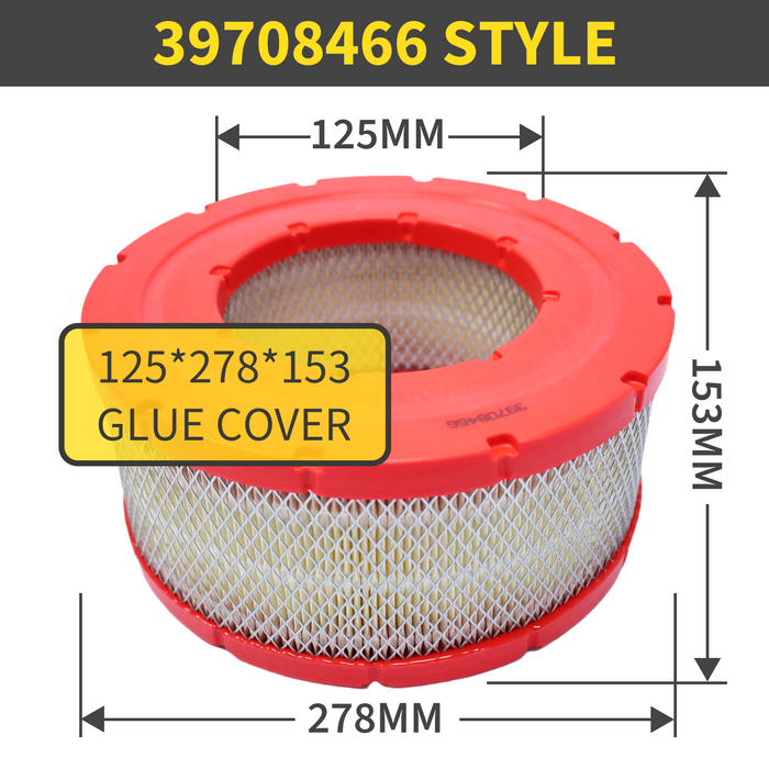 39708466 Air Filter Element for screw air Compressors | High-Efficiency Replacement