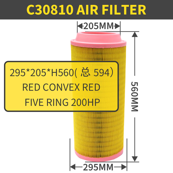 Replacement Air Filter Element Cartridge for Atlas Copco Compressor –C30810