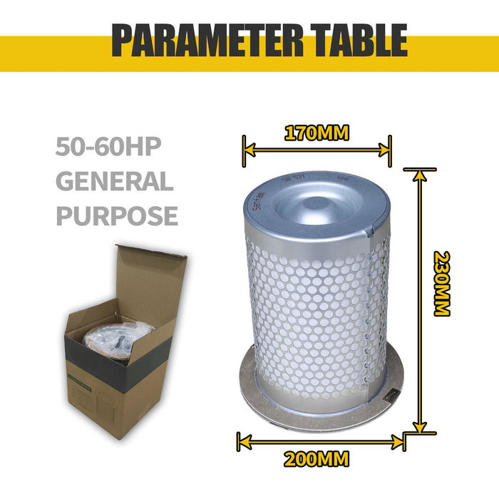 60HP Screw Compressor air oil separator Element oil filter Compressed air filter