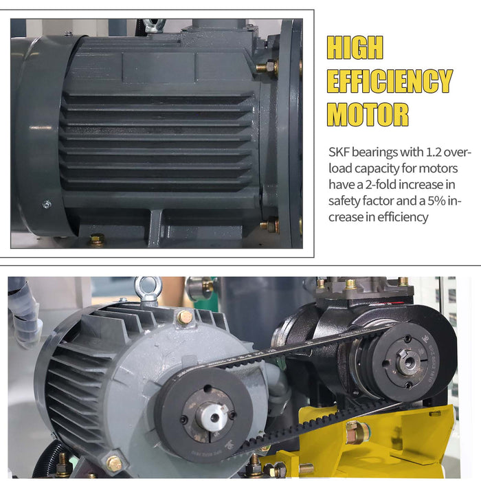 4-In-1 Rotary Screw Air Compressor 5.5KW/7.5HP 230V/3ph 28.96CFM Screw Compressor With Cold Dryer And Air Tank Filter Screw Air Compressor