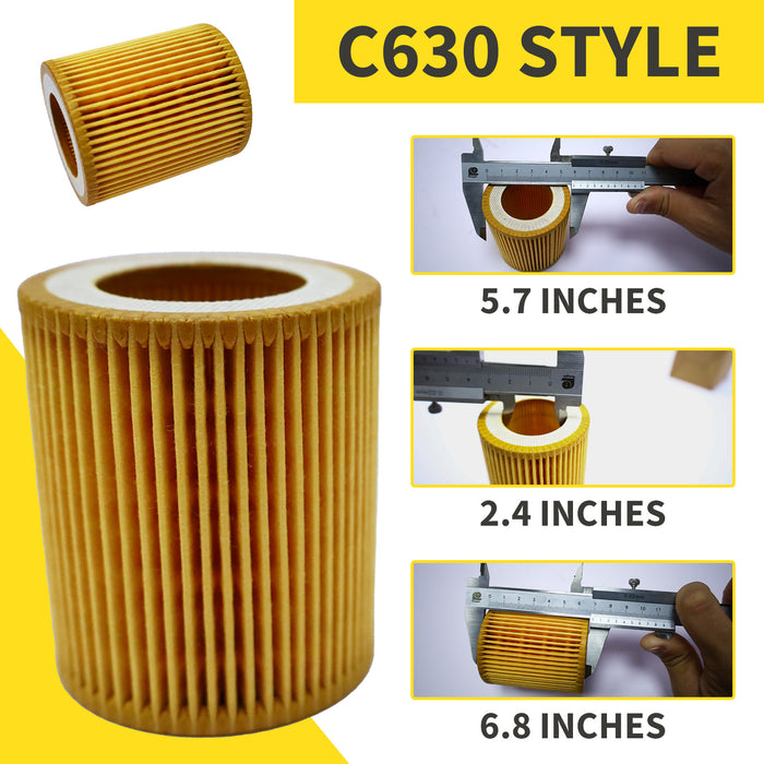 Replacement Air Filter Element Cartridge for Atlas Copco Compressor –C630