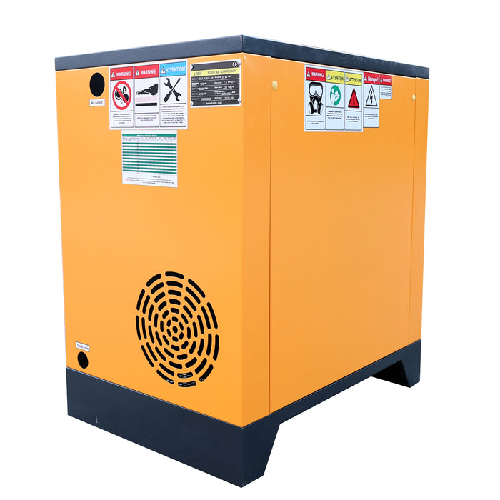 10hp(1PH) rotary screw air compressor, displacement: 37.5CFM, inverter/inverter drive, 208V-230V single phase.