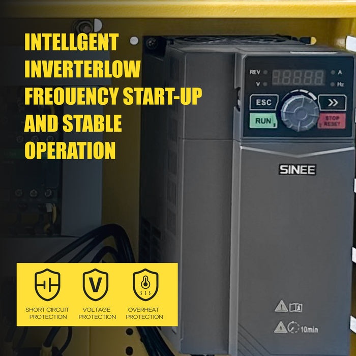 4KW 5.5Hp 3Ph 220V Rotary Screw Air Compressor + Air Dryer+30 GAL Asme Air Tank