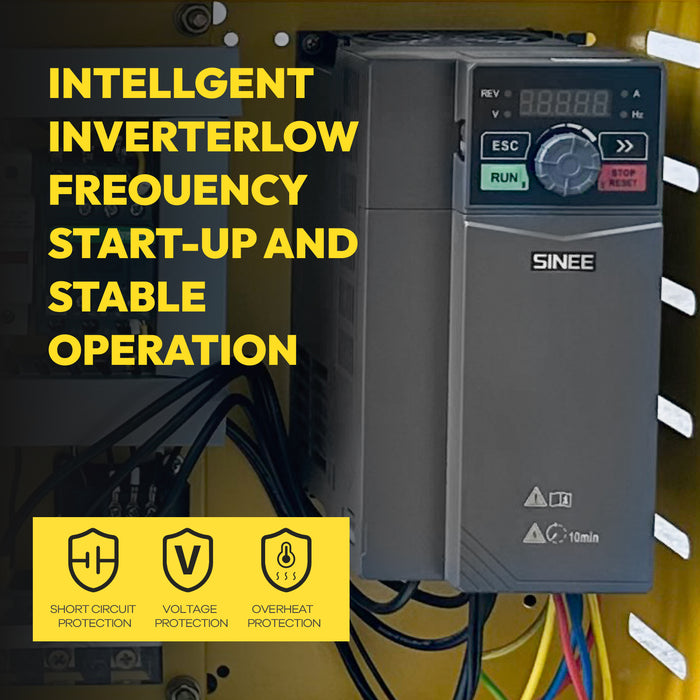 10HP 7.5KW LRSD Rotary Screw Air Compressor | 37.5 CFM @ 125 PSI | 460V 3-Phase 60Hz |  RP1/2"   |  VSD (TK7.5-8 VSD)