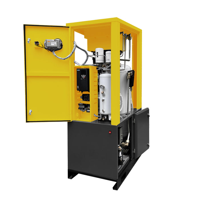 TC Series 10HP 7.5KW LRSD Rotary Screw Air Compressor | 37.43CFM @ 116PSI | 220V 3-Phase 60Hz |  RP3/4"  |  VSD