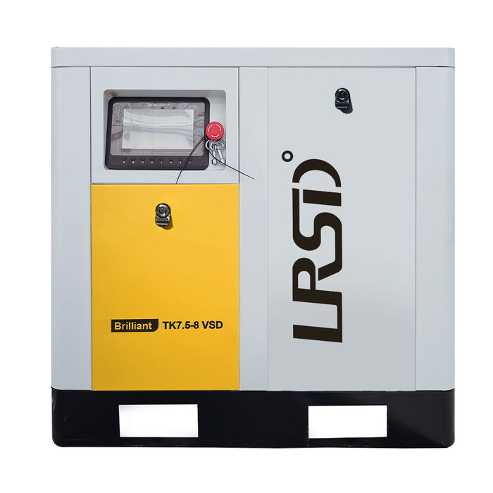 TK Series LRSD Rotary Screw Air Compressor | 10HP 7.5KW | 37.43 CFM @125 PSI |   480V 3-Phase  60Hz |  RP1/2"  | VSD