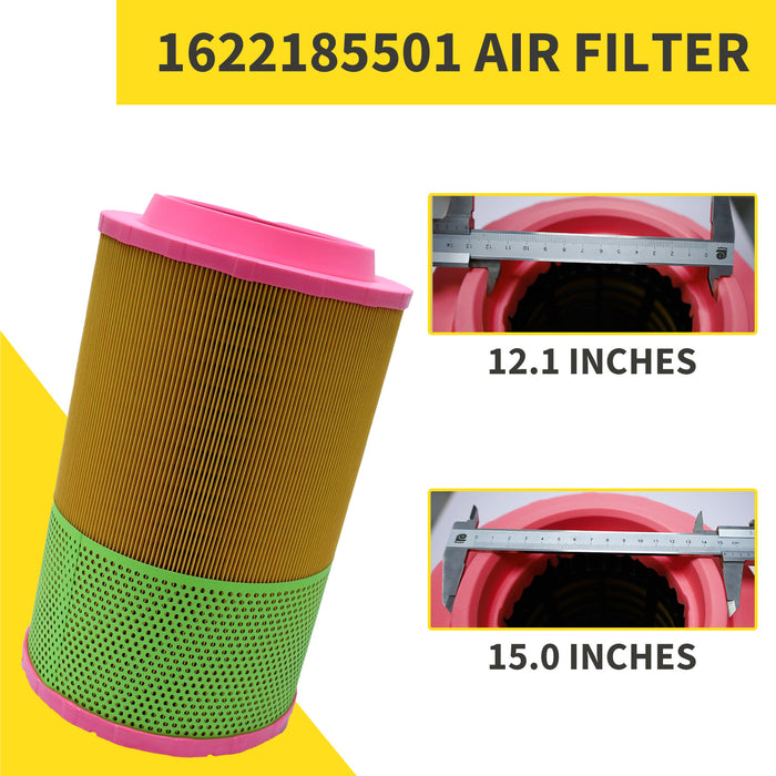 Replacement Air Filter Element Cartridge for Atlas Copco Compressor –1622185501