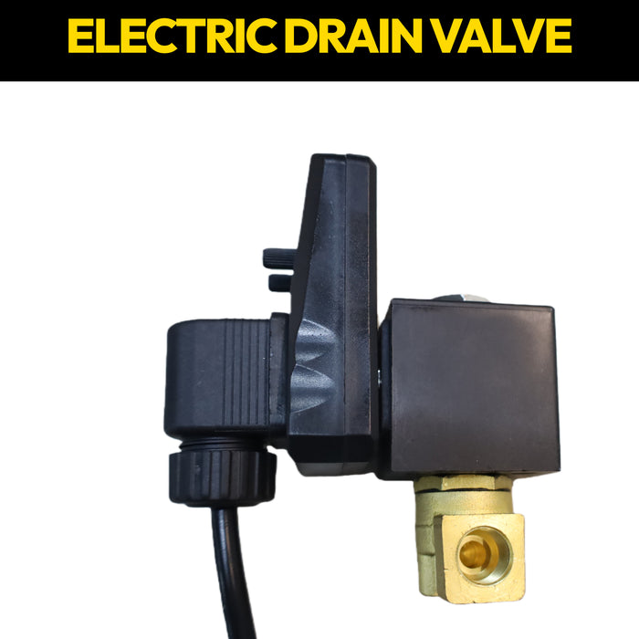 Air Compressor Tank Drain Kit Timed Electric Auto drain Strainer Ball Valve 1/2', 110V 50/60Hz AC