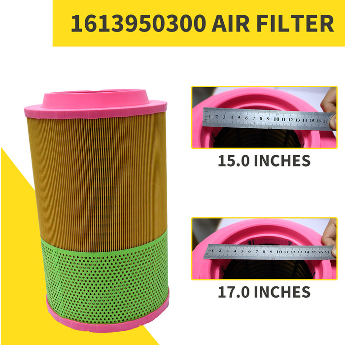 Replacement Air Filter Element Cartridge for Atlas Copco Compressor –1613950300