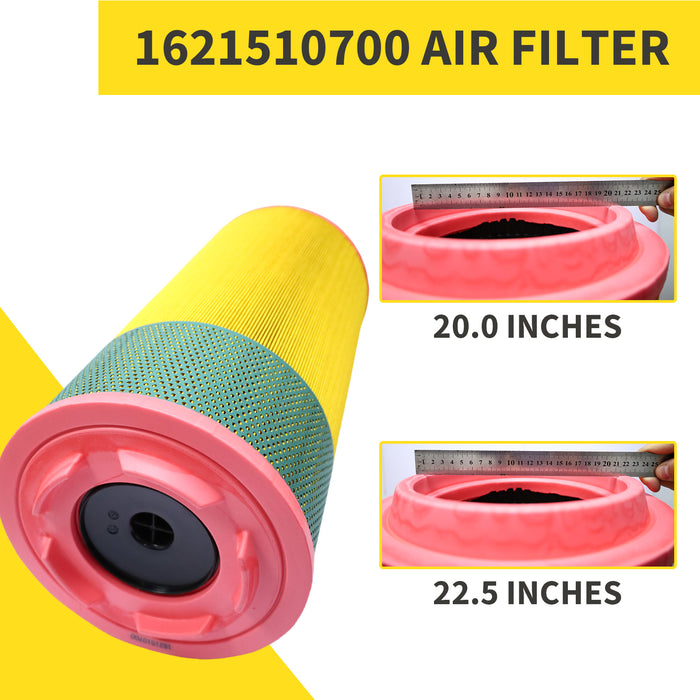 Replacement Air Filter Element Cartridge for Atlas Copco Compressor –1621510700