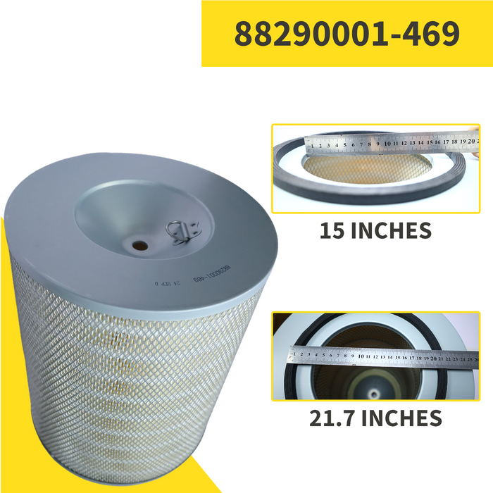 88290001-469 Air Filter Element for SULLAIR Compressors | High-Efficiency Replacement