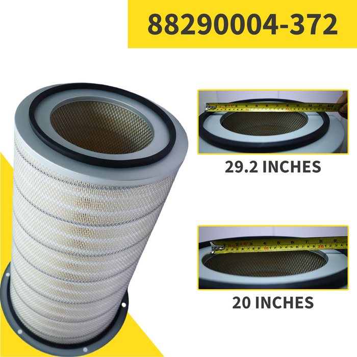 88290004-372 Air Filter Element for SULLAIR Compressors | High-Efficiency Replacement