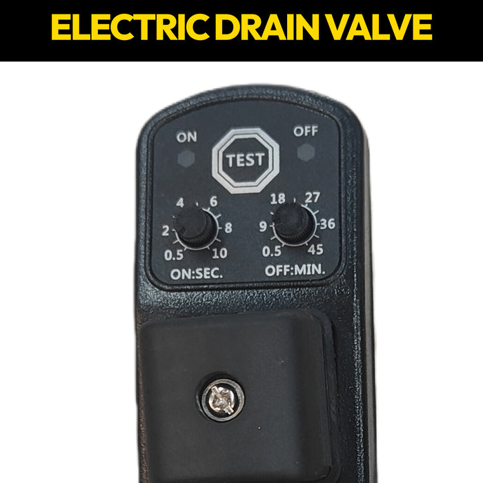 Air Compressor Tank Drain Kit Timed Electric Auto drain Strainer Ball Valve 1/2', 110V 50/60Hz AC